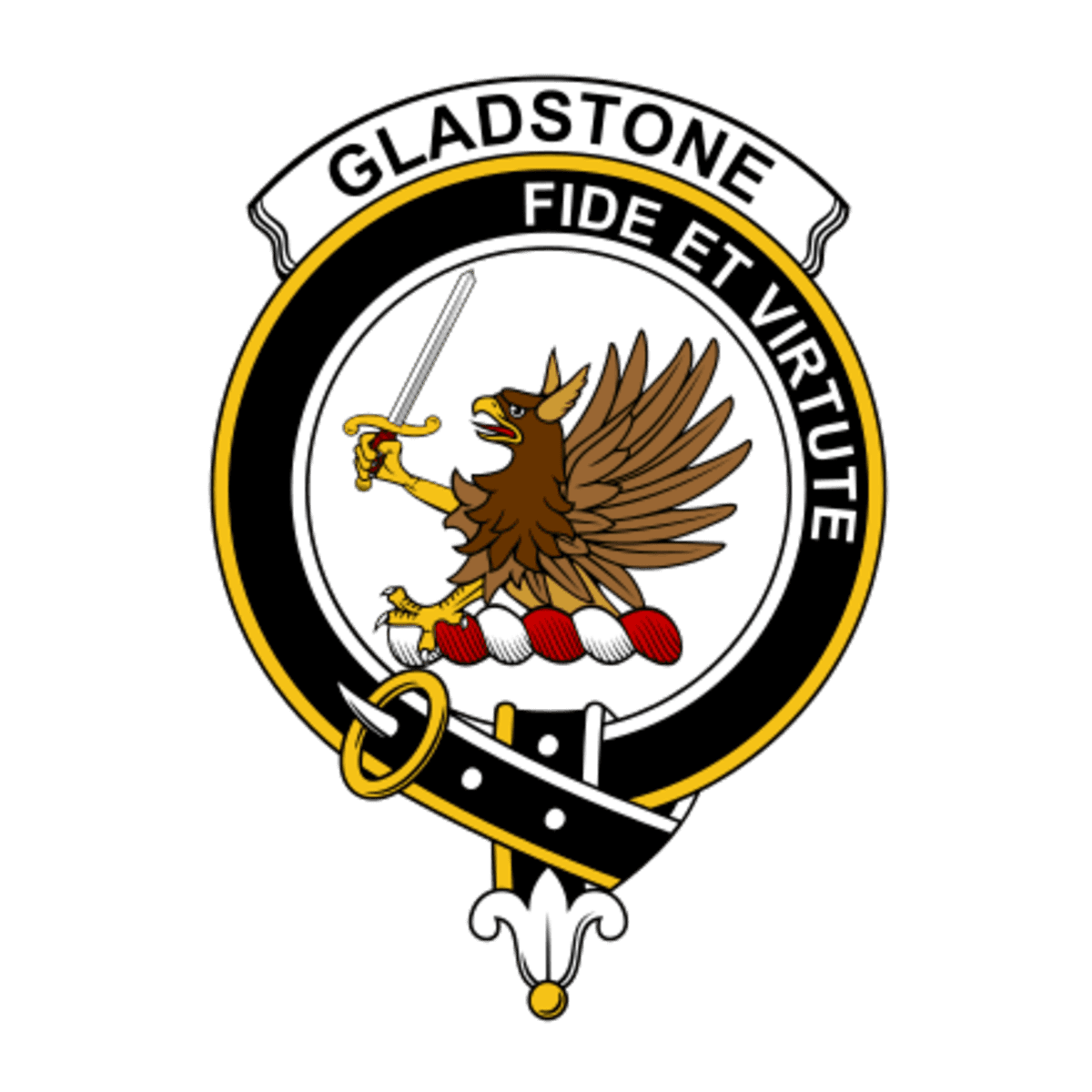 Clan Gladstone (or Gladstanes) Crest