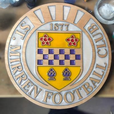 St. Mirren F.C. Wooden and Resin Crest - Image 2