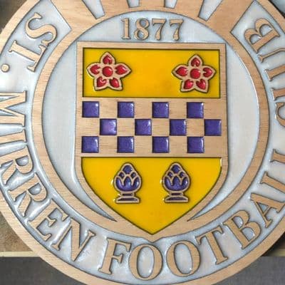 St. Mirren F.C. Wooden and Resin Crest - Image 3