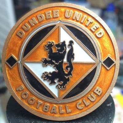 Dundee United F.C. Crest Handcrafted Wooden and Resin Art - Image 2