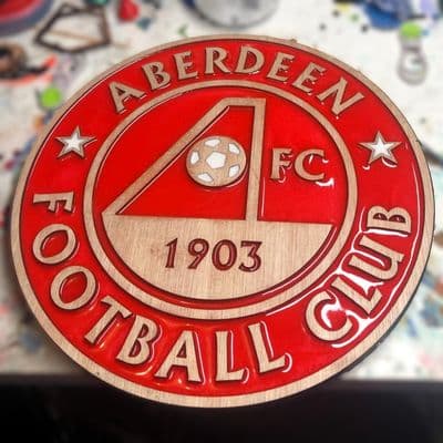 Aberdeen F.C. Handcrafted Wooden and Resin Crest - Image 6