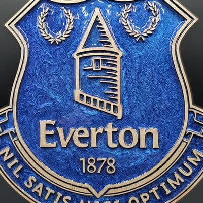 Everton F.C. Handcrafted Wooden and Resin Crest - Image 4