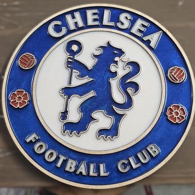 Chelsea F.C. Handcrafted Wooden and Resin Crest - Image 2