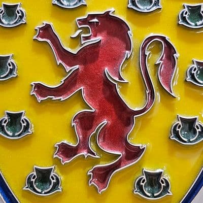 Scotland National Football Team Handcrafted Wooden and Resin Crest - Image 6